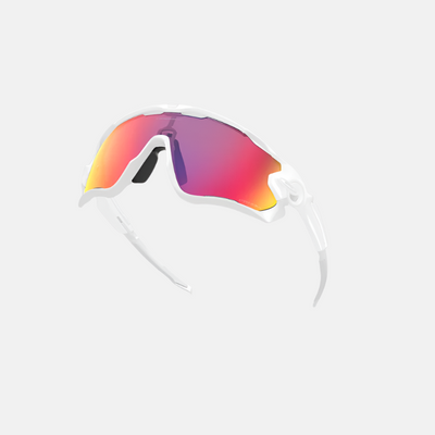 Oakley Jawbreaker Prizm Road Lenses, Polished White Frame Sunglasses