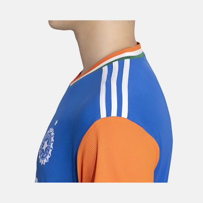 Adidas India Cricket T20 Fan Jersey 2024 -Blue/Orange