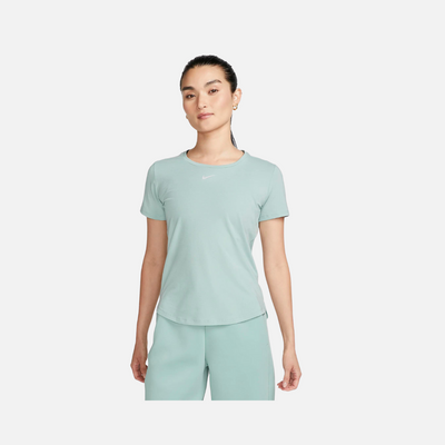 Nike Dri-FIT One Luxe Women's Standard Fit Short-Sleeve Top -Mineral