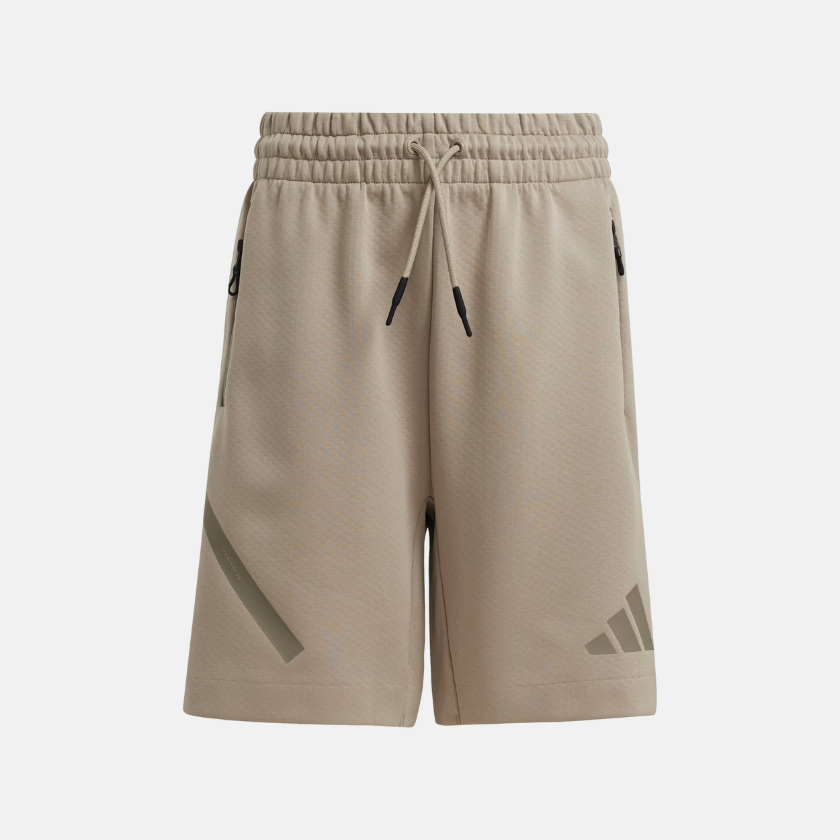 Adidas Z.N.E. Shorts Kids – Putty Beige / Simple Brown