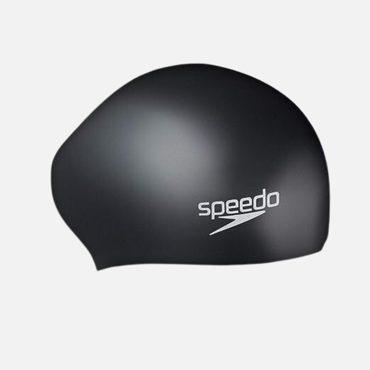 Speedo Silicone Adult Swim Long Hair Cap -Black