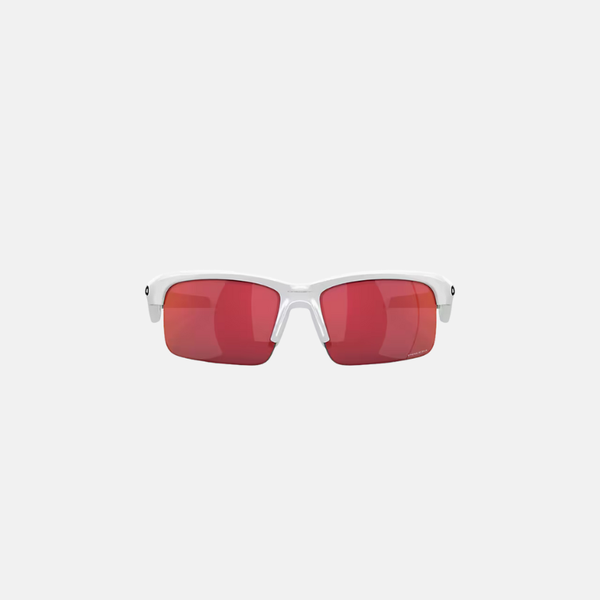 Oakley Capacitor (Youth Fit) – White Frame / Red Lenses