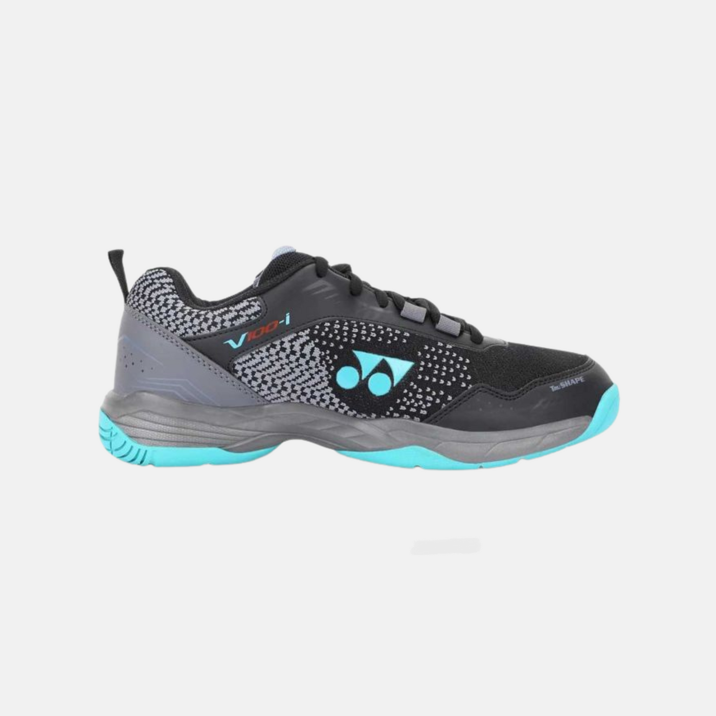 YONEX V100-I Men’s Badminton Shoes – Black/Vivid Sky