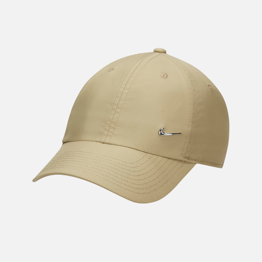 Nike Dri-FIT Club Unstructured Metal Swoosh Cap - Neutral Olive/Metallic Silver