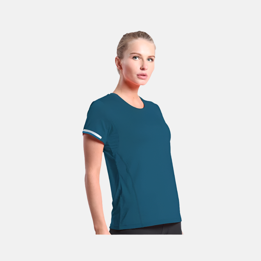 Dive Luminate Women s Running T shirt Dark Teal Gambol