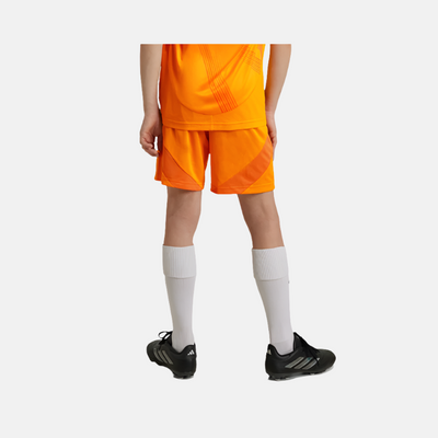 Adidas Real Madrid 24/25 Away Kids Football Shorts (7-16Year)- Crew Orange