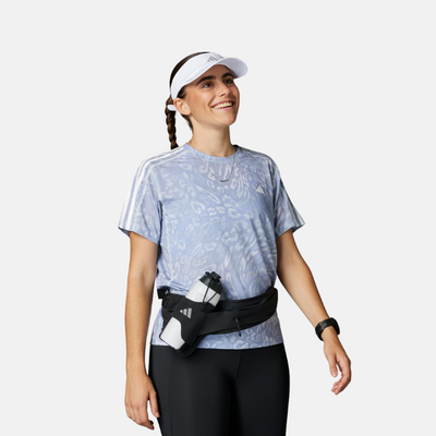 Adidas Own the Run CLIMACOOL 3-Stripes Women's Tee – Dash Grey / Violet Tone