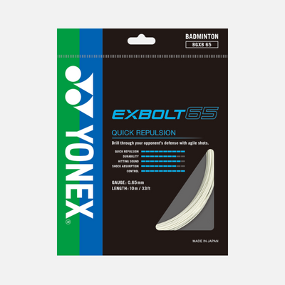 Yonex Ex Bolt 65 Badminton String -Yellow/Black