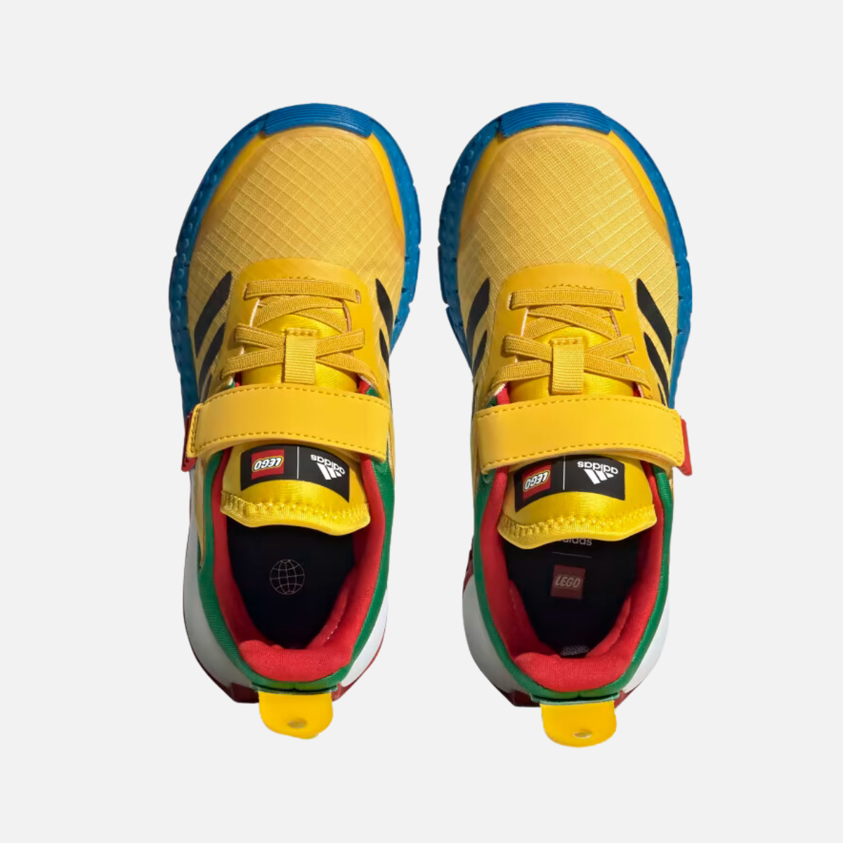 Adidas Lego Sports DNA X Elastic Lace Kids Unisex Shoes -Eqt Yellow/Core Black/Shock Blue