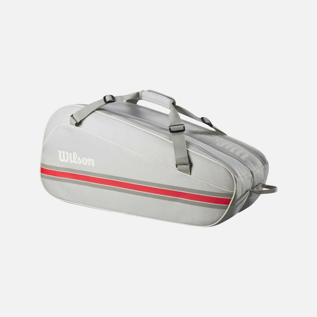 Wilson TEAM 6PK Racket Bag (6 rackets), Green,