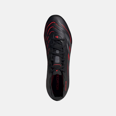 Adidas Predator League Firm Multi-Ground Unisex Football Shoes -Core Black/Grey Four/Lucid Red