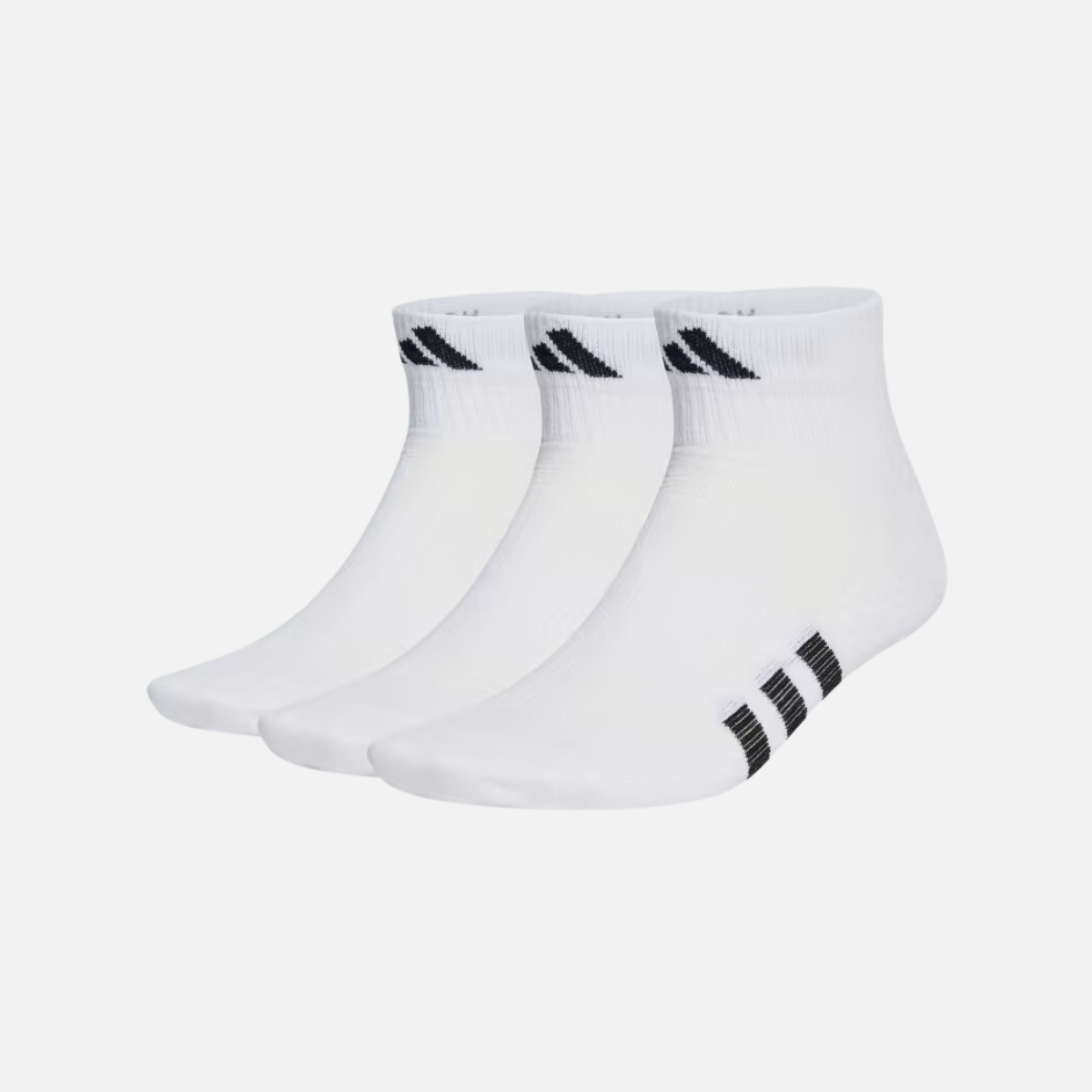 Adidas Performance Light Mid Cut Training Socks 3 Pairs -White