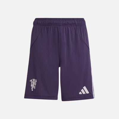 ADIDAS Manchester United 25/26 Away Shorts Kids Aurora Plum