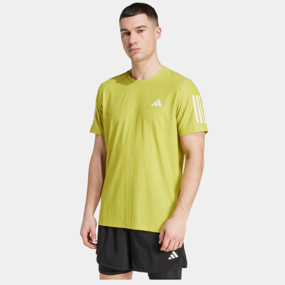 Adidas Own the Mens Run Tee - Florescent yellow