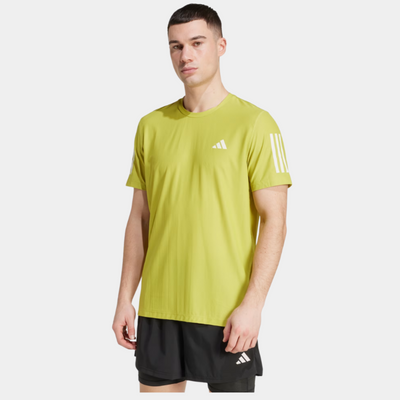 Adidas Own the Mens Run Tee - Florescent yellow