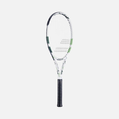 BABOLAT EVOKE TEAM WIM TENNIS RACQUET WHITE/GERRN - STRUNG