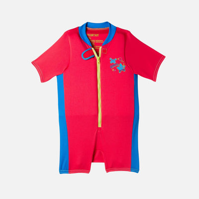 Speedo Blend Tots Float Suit, Baby (Red/Blue) 5 Year