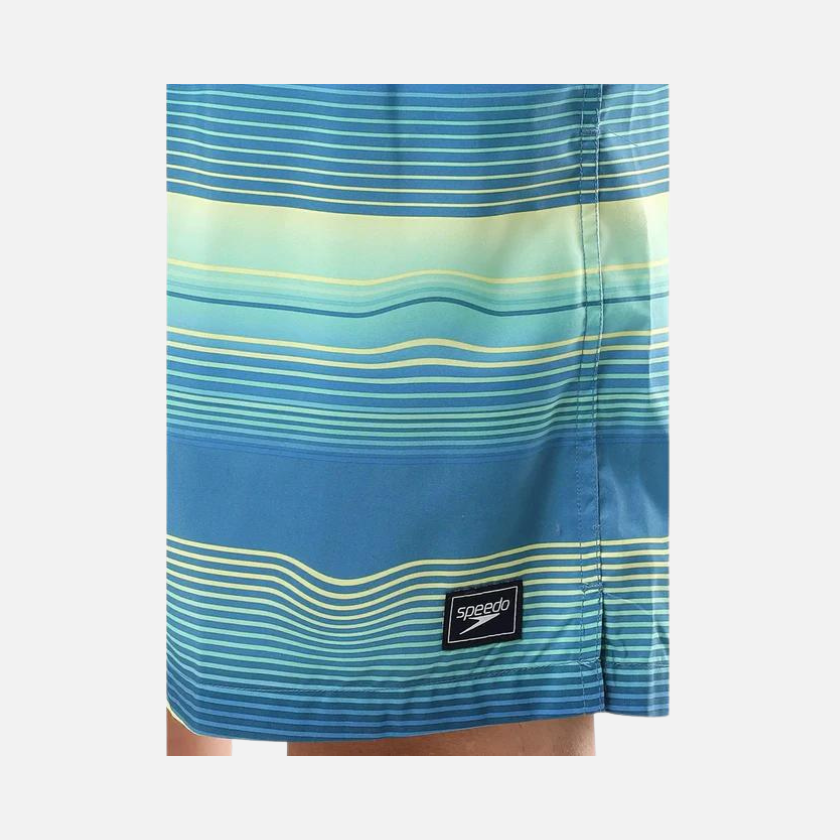 Speedo Essential Placement AOP 18" Men's Swim Shorts -Marine Blue/Pulcino/Peacoat
