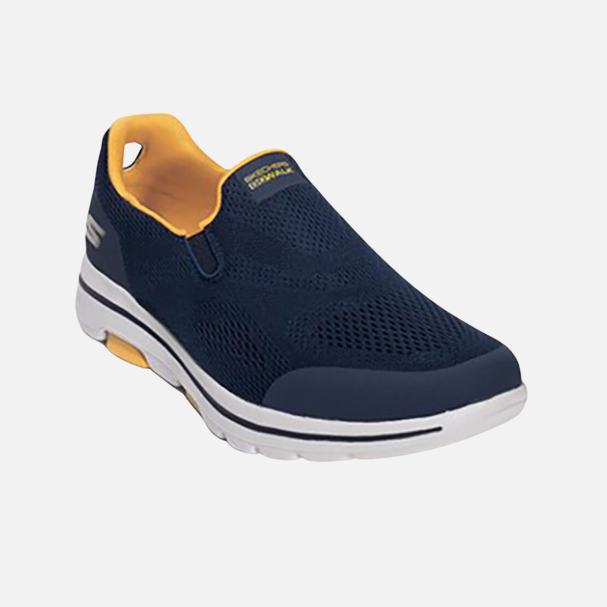 Skechers Go walk 5 Quadplex Men's Walking Shoes -Navy/Yellow