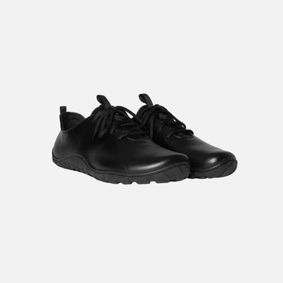 BAER URBN Leder Klassisch unisex Office Barefoot Shoes - Black