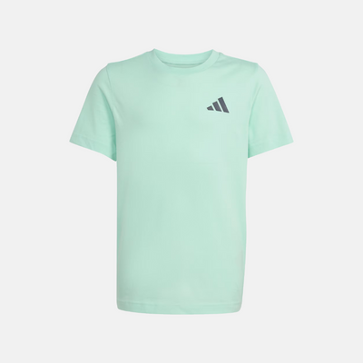 Adidas Mercedes-AMG Petronas F1 Premium Woven Graphic Tee Juniors - Frozen Green / Grey Strata