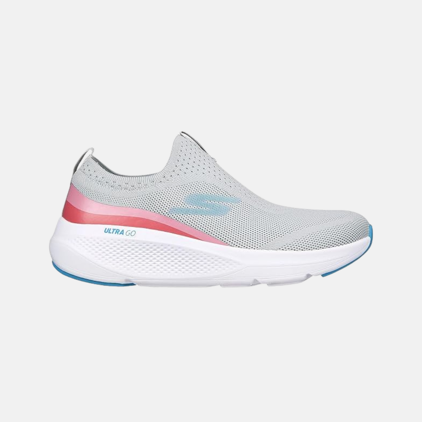 Skechers Women’s Go Run Elevate Hot Streak Running Shoe — Grey/Pink