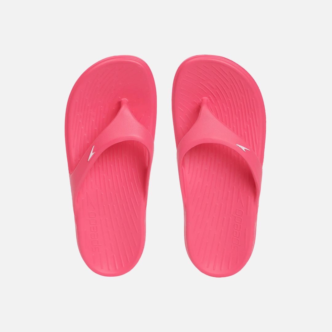 Speedo Unisex Junior's Single Colour Flip Flops For Boys and Girls - Raspberry Fill & White