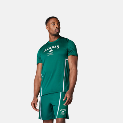Adidas Designed-for-Training Legacy Tee – Collegiate Green / Chalk White