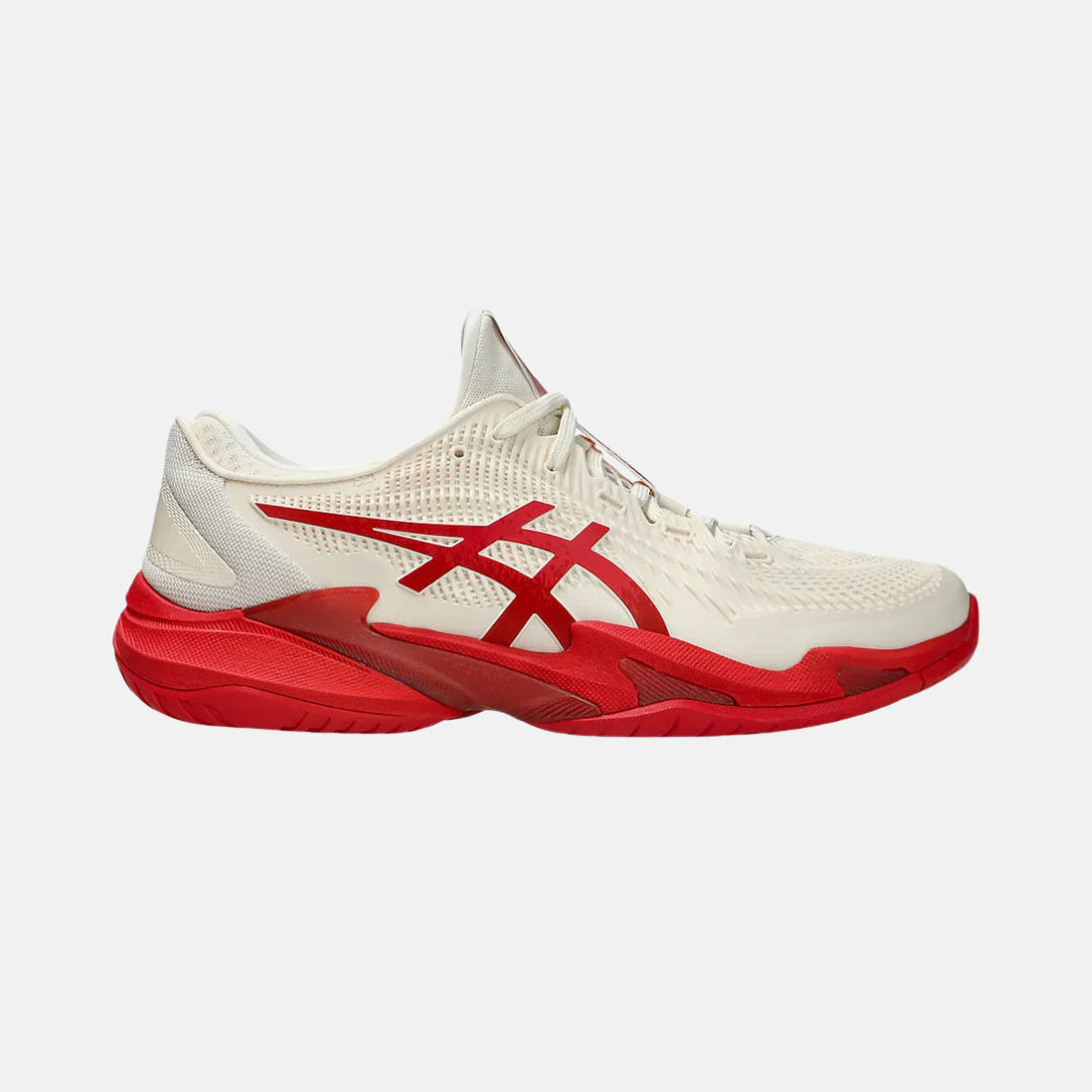 COURT FF 3 NOVAK tennis shoes - Cream/red