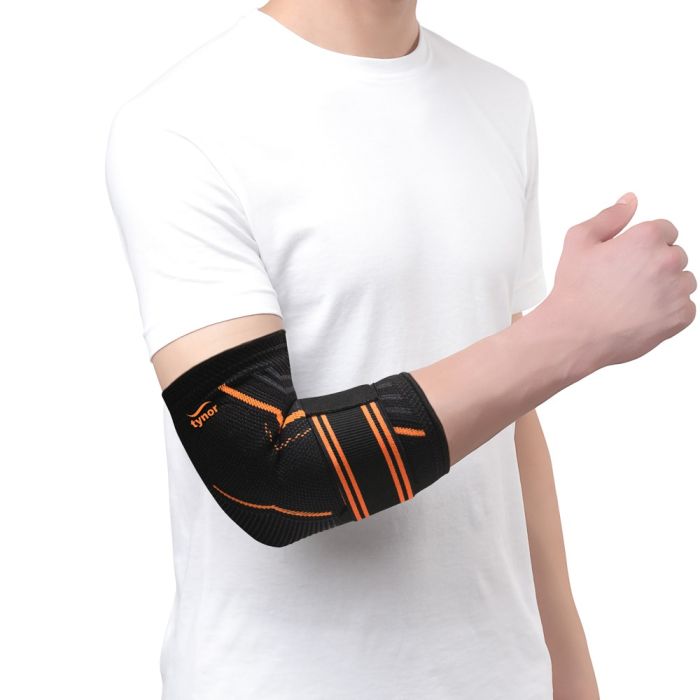 Tynor High Performance Elbow Support Air Pro -Black-Orange