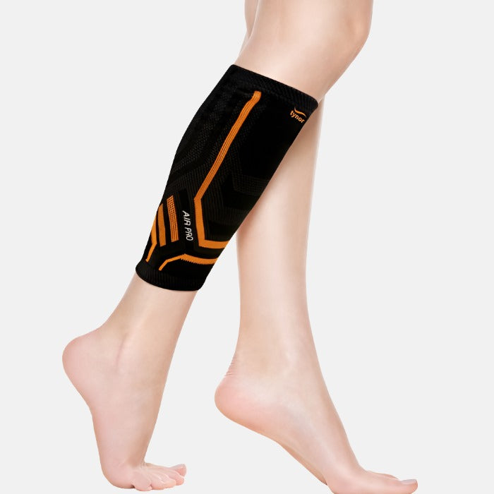 Tynor Shin And Calf Support Air Pro -Green/Orange