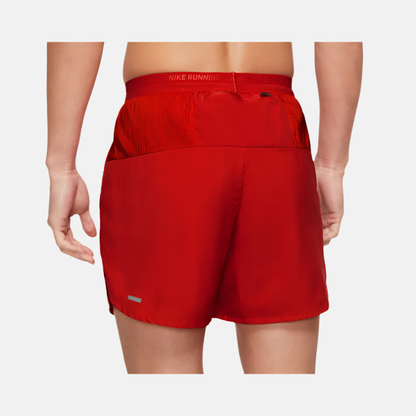 Nike Dri-FIT Stride 13cm (approx.) Brief-Lined Men's Running Shorts -Red