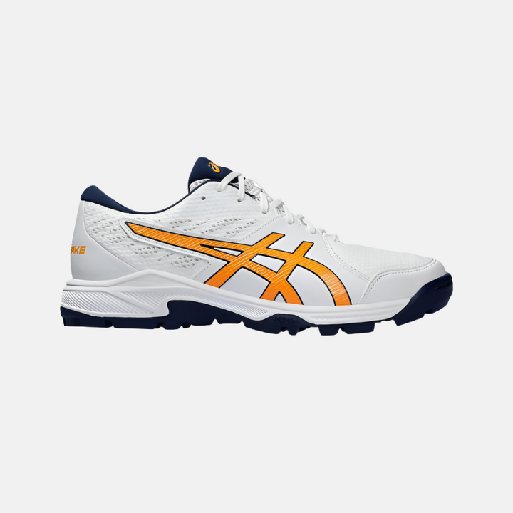 Asics GEL-PEAKE 2 Unisex Cricket Shoes -White/Stadium Orange – Gambol