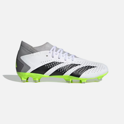 Adidas Predator Accuracy.3 Firm Ground Football Boots -Cloud White/Core Black/Lucid Lemon
