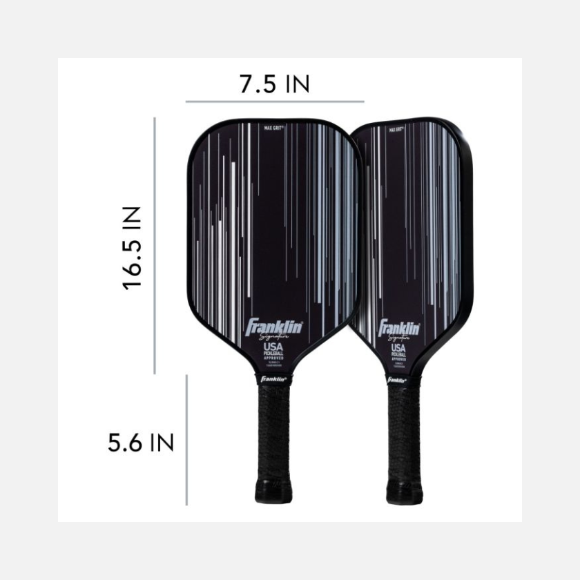 Franklin Signature Pickle Paddle 16MM -White/Black/Black/Gold