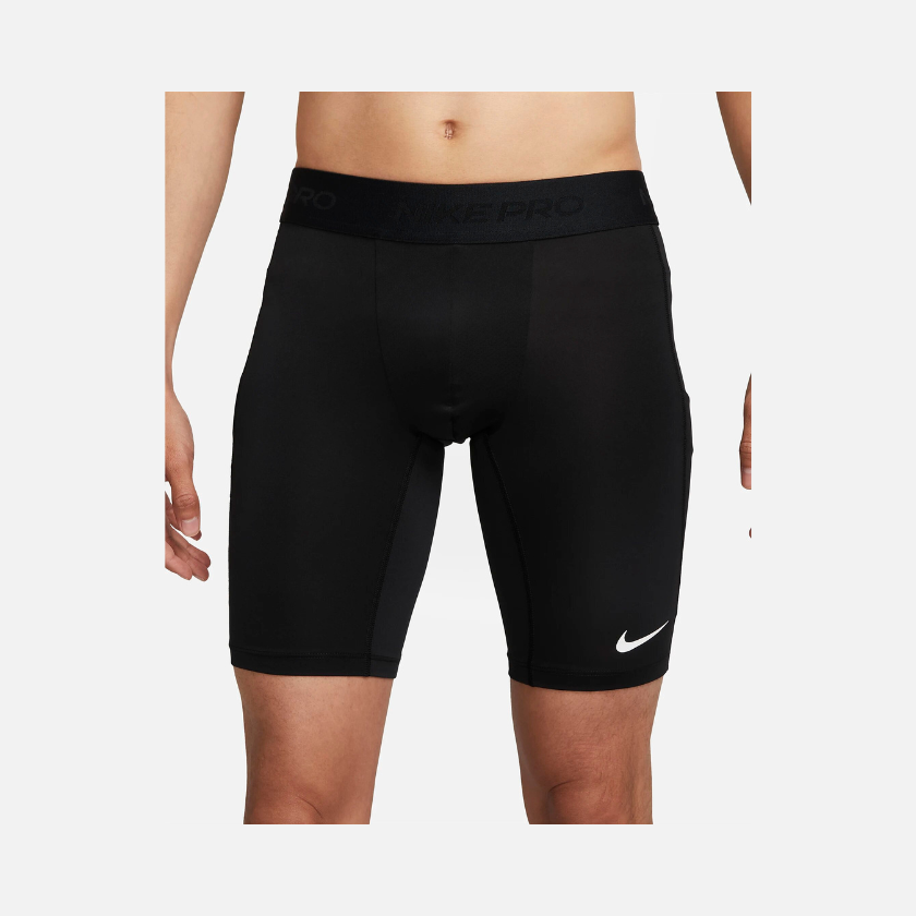 Nike Pro Dri-FIT Fitness Long Men's Shorts - Black/White