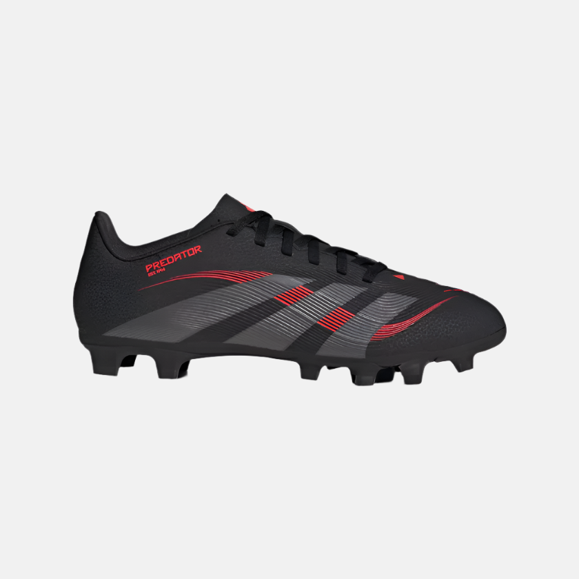 Adidas Predator Club Firm Multi-Ground Football Shoes -Core Black/Grey Four/Lucid Red