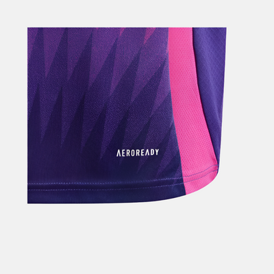 Adidas Germany 24 Away Kids Boy Football Jersey (7-16 Years) - Semi Lucid Fuchsia/Team Colleg Purple