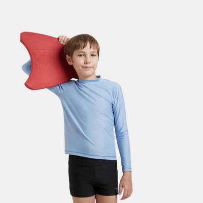Speedo Boys Endura Brite Long Sleeve Suntop – Curious Blue / True Navy
