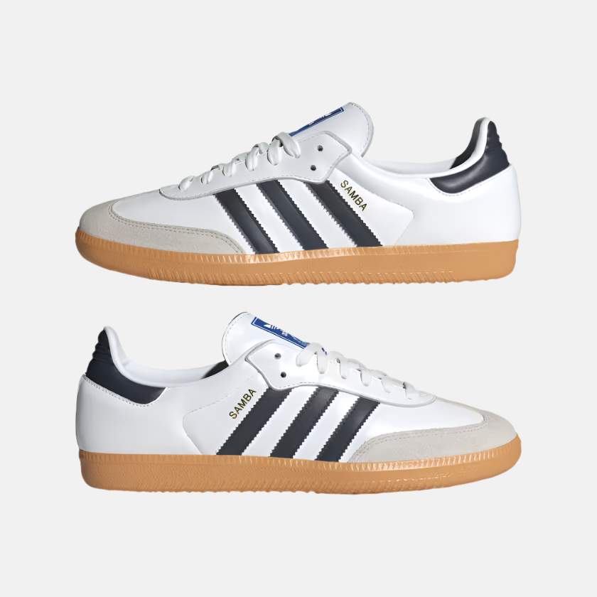 Adidas Samba Men's Lifestyle Shoes -Cloud White/Night Indigo/Gum