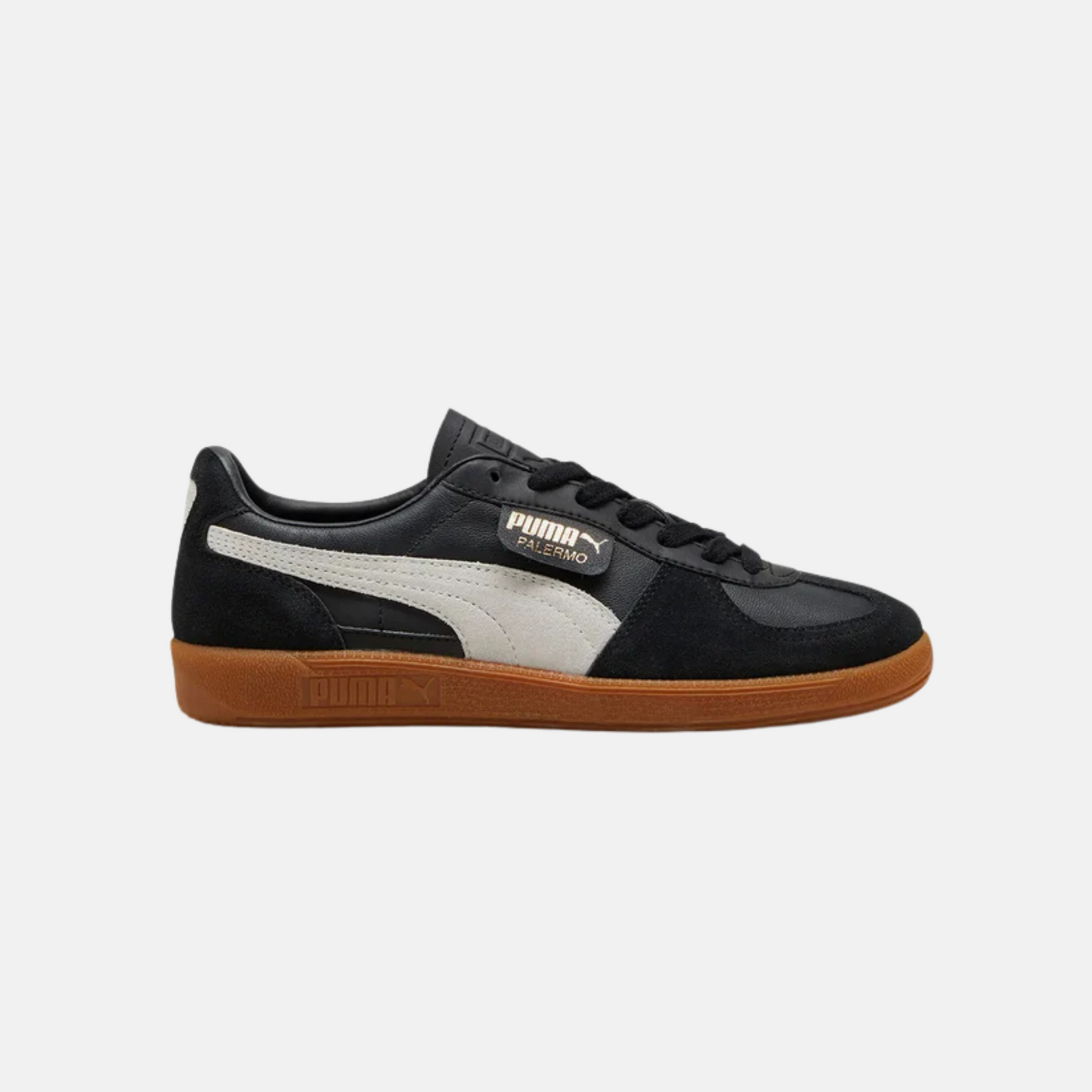Puma Palermo LTH Unisex Sneakers — Black / Feather Gray / Gum