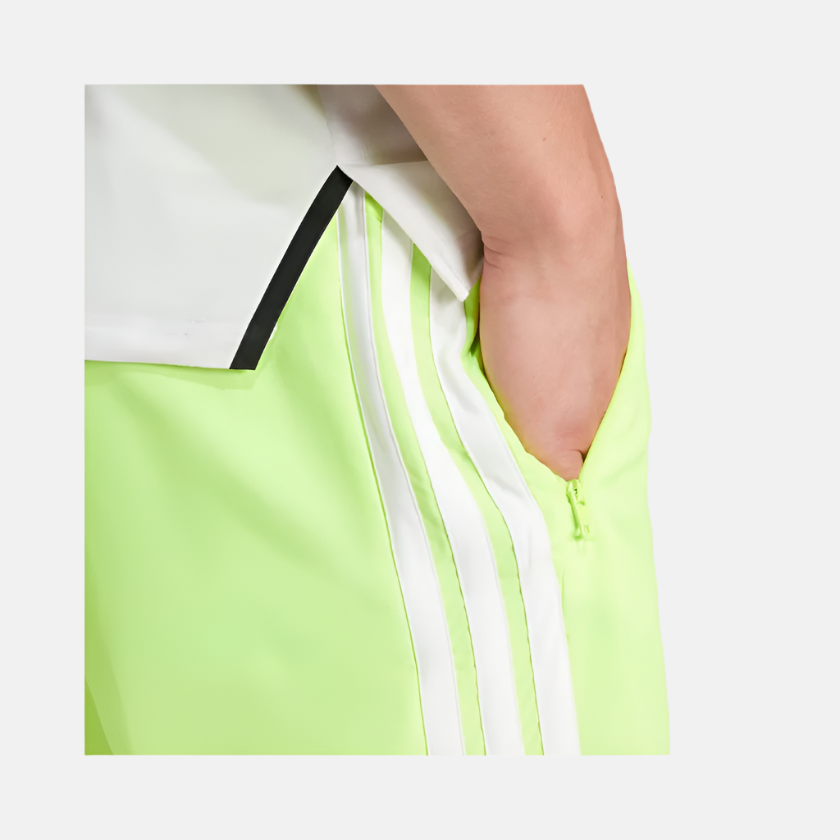 Adidas Essentials Training 3-Stripes Woven Men's Training Shorts -Lucid Lemon/White