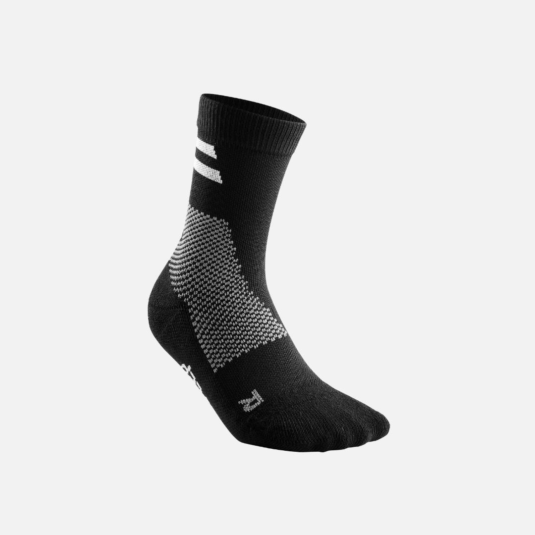 Cep Training Mid Cut Compression Socks,unisex  - Black