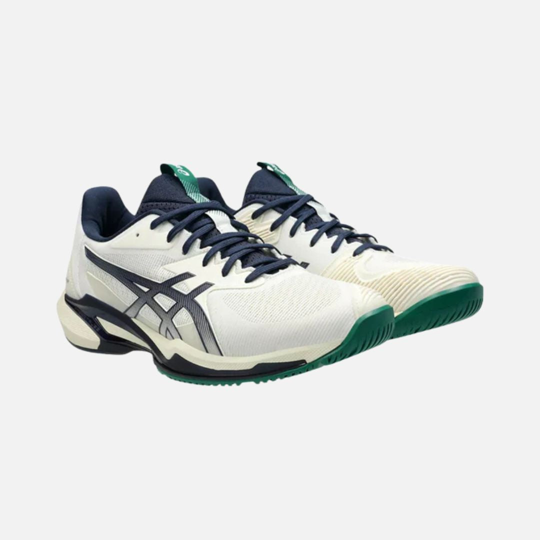 Asics Solution Speed FF 3 Hard Court Mens Tennis Shoes - Cream/Midnight