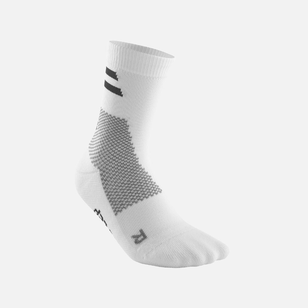 Cep Training Mid Cut Compression Socks, Men -  White