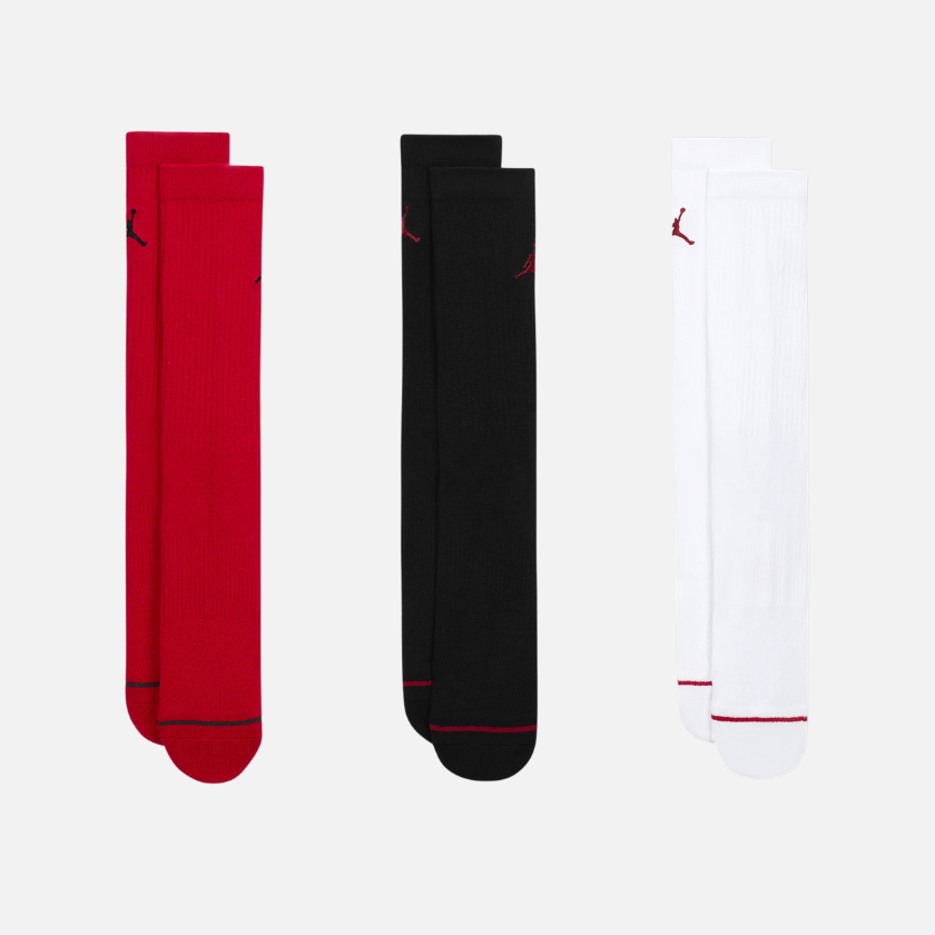 Jordan Everyday Crew Socks (3 pairs) -Multi-Colour