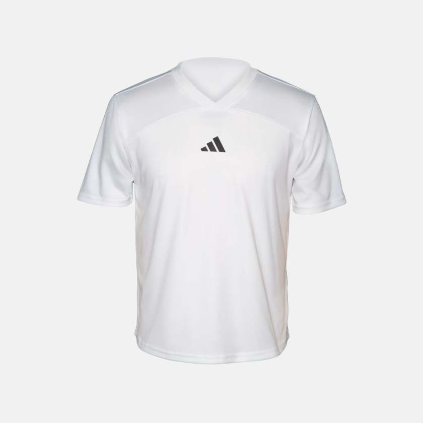 Adidas Boys V-Neck T-Shirt – White