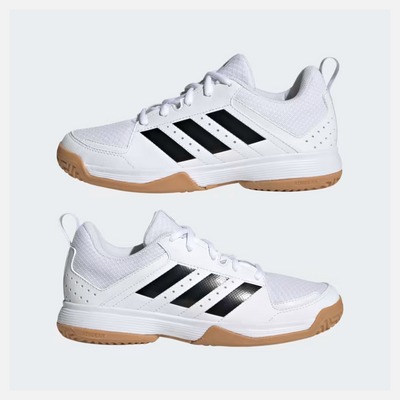 Adidas Ligra 7 Indoor Kids Unisex Training Shoes -Cloud White/Core Black/Cloud White