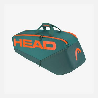 Head Pro Racquet Bag -Dark Cyan/Fluo Orange