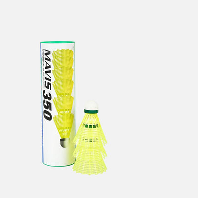Yonex Mavis 350 Green Cap Nylon Shuttlecock (Yellow)